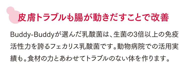 皮膚トラブルも腸が動きだすことで改善